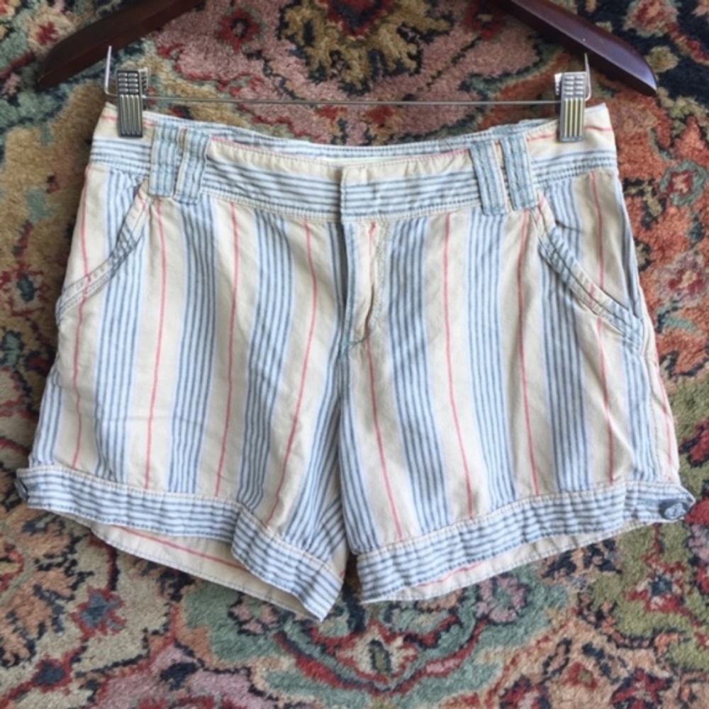 Anthro Daughters of the Liberation Striped Shorts